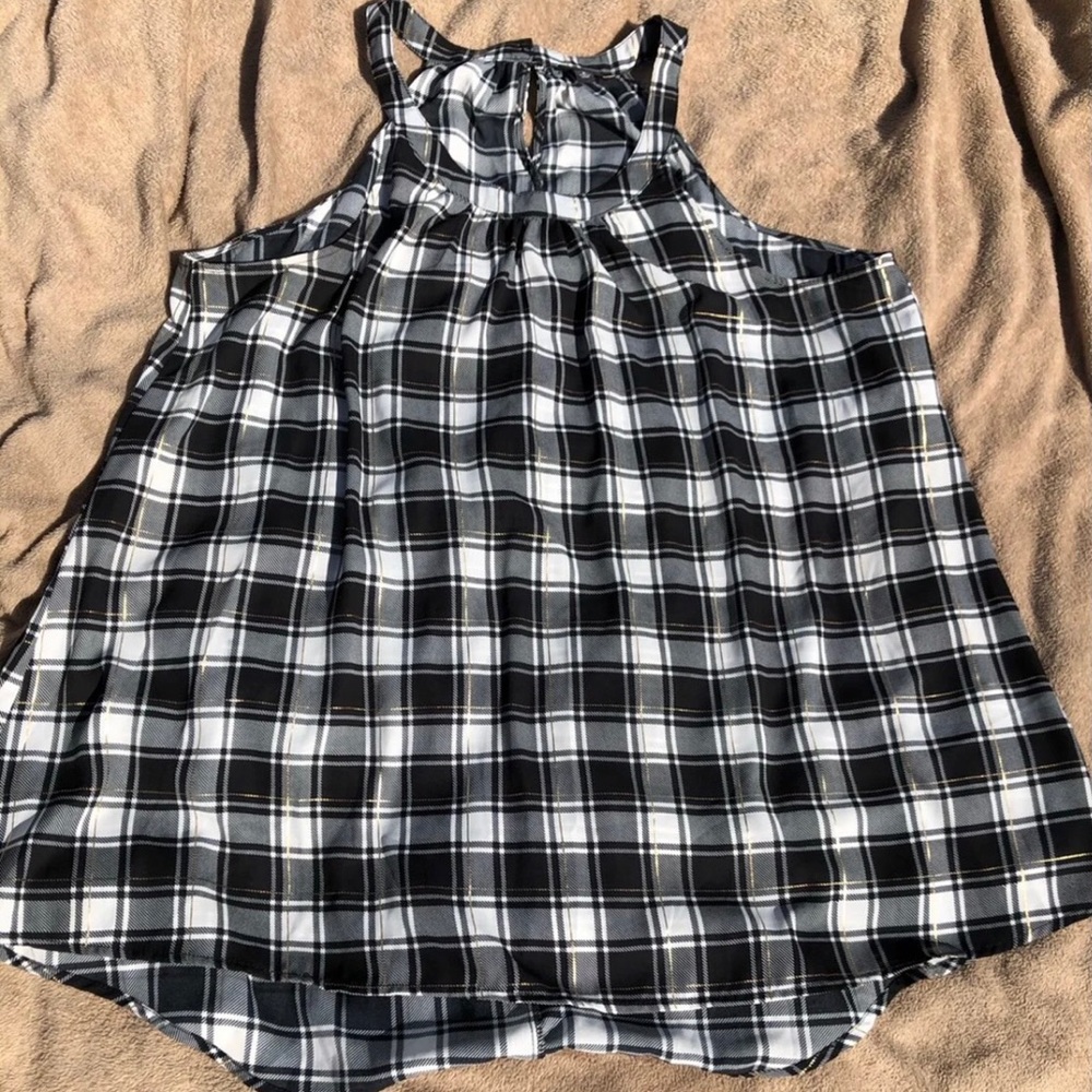 Babydoll top with pretty gold throughout